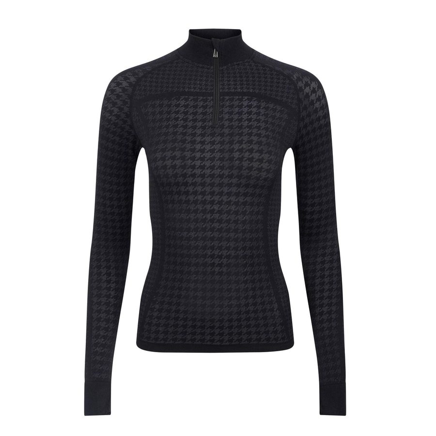 LeMieux Aspen Women's Quarter Zip Top - Houndstooth