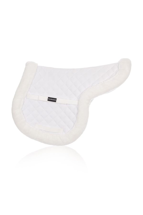 Equinavia Eidsvoll Forward Cut Shaped English Saddle Pad for Show Jumping with Ultra Fleece Trim