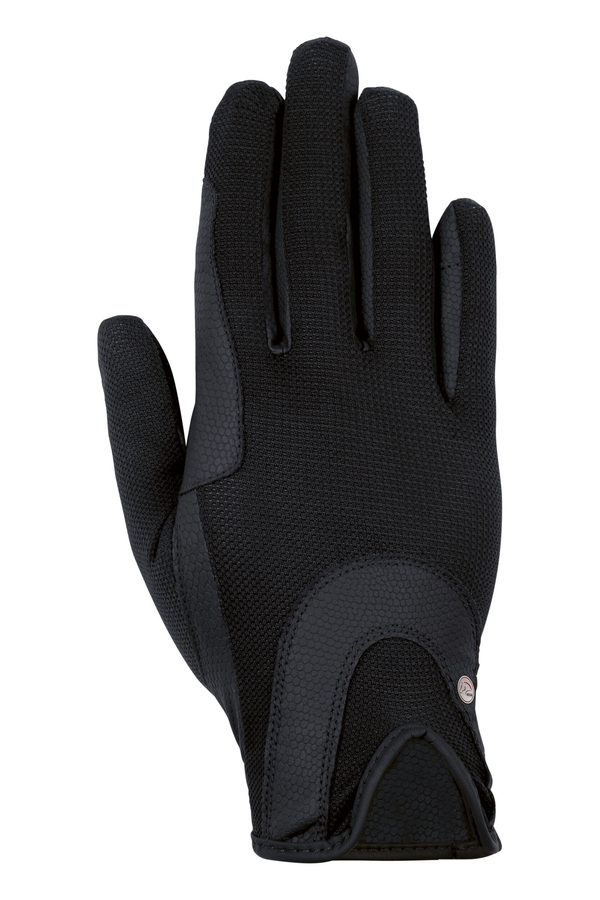 HKM Equestrian Riding Gloves wElastic Wrist and Mesh Grip 12815